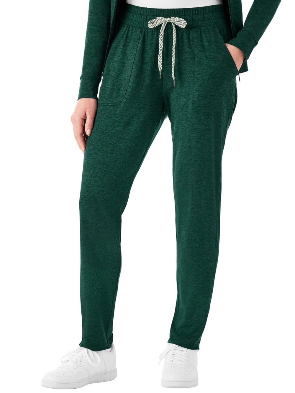 Women's Forest Green Drawstring Jogger Pants